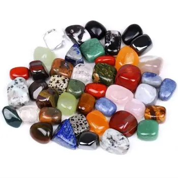 Cor misturada Gemas 100g/Saco de Pedra de Cristal Contas Irregulares Pedras Naturais Coloridas de Pedra Redondas de Pedra Solta Esferas De DIY 0