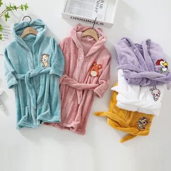 Crianças de Natal veado roupão de meninas pijama de Flanela Bebê cartoon pijamas infantil veste crianças de presente de Natal para menina e menino 5