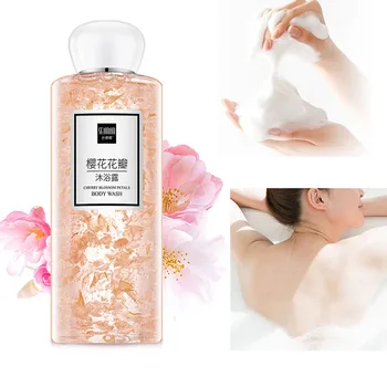 Gel de banho 250ML Feminino Body lotion Loção de Banho de Cereja Sakura Essência Masculina, Cuidados com a Pele que Whitening Hidratante Nutritivo Perfumado M 0