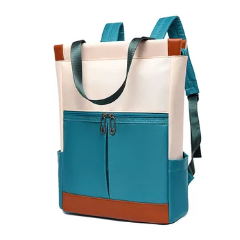 Grande capacidade de Viagem mochila de mulheres de 14 polegadas laptop Backpack de Moda de costura menina bolsa de ombro Anti-roubo, as mulheres saco