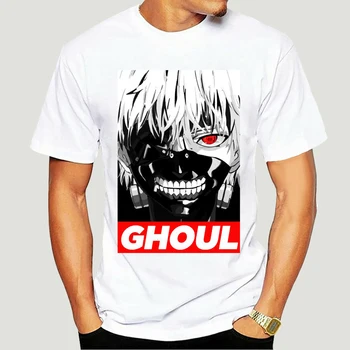 Japão Anime Kaneki Tóquio Ghoul T-Shirt dos Homens Qualidade Estética de Algodão Cool T-shirt Harajuku Streetwear Camisetas Hombre 5987X