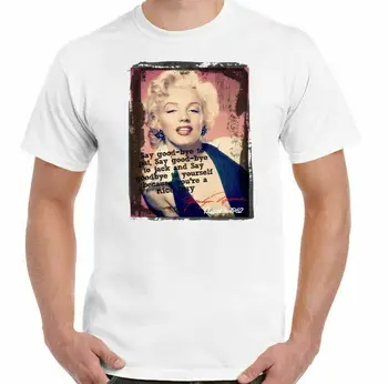 Marilyn Monroe T-Shirt. 60's 70's da Moda Premium de Algodão de Manga Curta-O-Pescoço Mens T-Shirt Nova S-3XL 1
