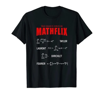 Mathflix Favorito De Matemática Cálculo Fórmulas Série Nerd Camisa T-Shirt