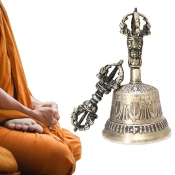 Meditação Do Budismo Tibetano Bell E Dorje Conjunto De Dharma Objetos Sino Da Iluminação Oração Sinos Dorje Vajra Bell Dharma Objetos
