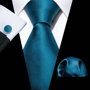Moda Verde Cinza Azul Sólido Homens De Seda, Gravata Broches Homens Amarrar Lenço De Punho De Conjuntos De Homens Dom Barry.Wang Designer FA-5872
