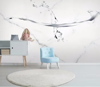 Moderno 3D Simples Resumo gota de Água Padrão de papel de Parede para Sala de estar, Quarto PLANO de Fundo do Papel de Parede Decoração Home 3d mural de parede
