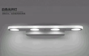 Moderno breve alongar espelho do diodo emissor de luz do espelho do banheiro de vidro de cosméticos lâmpada de poupança de energia led espelho do armário lâmpada