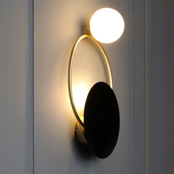 Novo design de Lâmpada de Parede Simples e Moderno, Quarto Individual Quarto Studio Corredor Modelo de Sala de Lâmpadas de LED