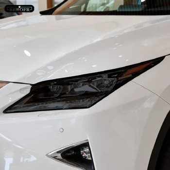 O Farol do carro Proteção Tom de Filme de Fumaça Preta TPU Transparente Autocolante Para Lexus RX de 2016-Presente RX350 RX300 RX450h Acessórios