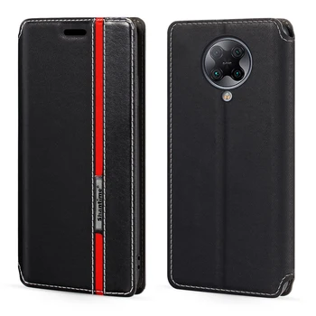 Para Xiaomi Redmi K30 Pro Caso de Moda Multicolor Fecho Magnético Couro Flip Case Capa com o Titular do Cartão Para Xiaomi Poco F2