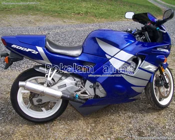 Para a Honda CBR600 F2 1991 1992 1993 1994 CBR 600 F2 91-94 CBRF2 Azul, de Prata o Corpo do Kit de Carenagem de Moto Carenagem Conjunto