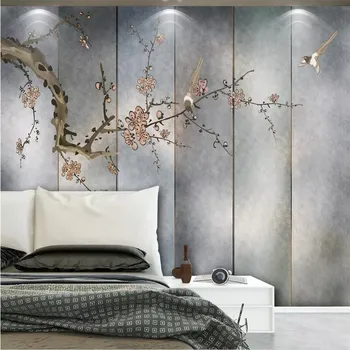 Personalizado com foto de papel de parede, sorrindo sofá TV na parede do fundo, tomada de profissional murais, tecidos de alta qualidade