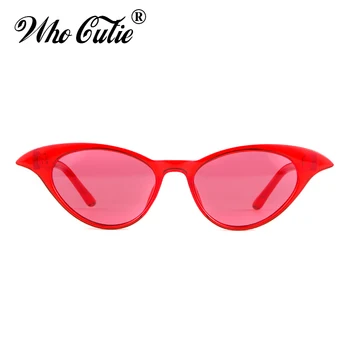QUE GRACINHA de 2018, Óculos estilo Olho de Gato tipo das Mulheres Designer de 90 Vintage Moderno Cateye Quadro Estreito Retro Tonalidade de Óculos de Sol com Tons 599 2