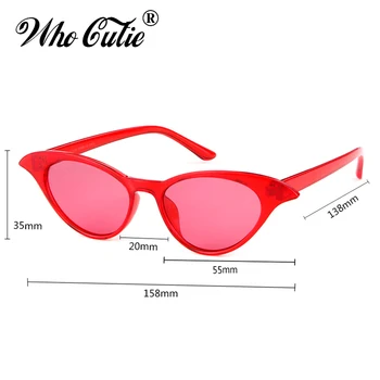 QUE GRACINHA de 2018, Óculos estilo Olho de Gato tipo das Mulheres Designer de 90 Vintage Moderno Cateye Quadro Estreito Retro Tonalidade de Óculos de Sol com Tons 599 4