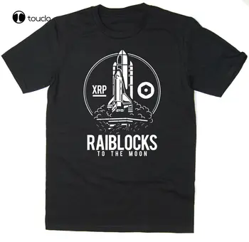 Raiblocks Para A Lua T-Shirt - Btc Xrb Bitcoin Crypto - 6 Cores Camiseta Personalizada aldult Teen moda unissex engraçado novo unisex