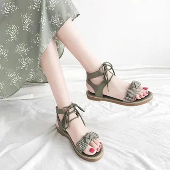 Sandálias das Mulheres Sapatas Planas Arco 2019 Verão Novo Aluno da Maré Selvagem Harajuku Style Ins Net Sapatos Vermelhos 0
