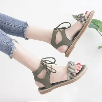 Sandálias das Mulheres Sapatas Planas Arco 2019 Verão Novo Aluno da Maré Selvagem Harajuku Style Ins Net Sapatos Vermelhos 1