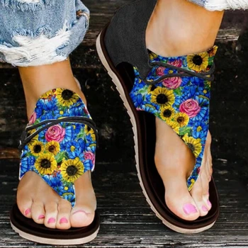 Sapatos De Verão As Mulheres 2022 Flip-Flops Colorblock Impressão De Leopardo Casual Leve Praia Romano Sandálias Nue Pied Femme Chausson