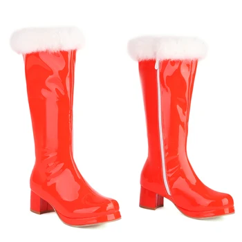 Senhoras Elegantes Meados De Bezerro Botas De Calcanhar Sapatos Novos 2023 Moda Do Inverno Das Mulheres Botas De Pele Fecho De Correr Fêmea Bombas Casual, Ao Ar Livre Botas 1