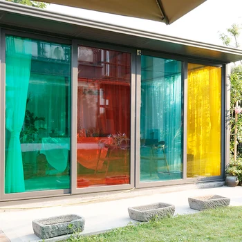 Sunice Muti-cor Decorativa Película Solar Tonalidade de Etiqueta Auto-Adesiva Decalques Anti-UV, Impermeável Home Office Mall Decor 5