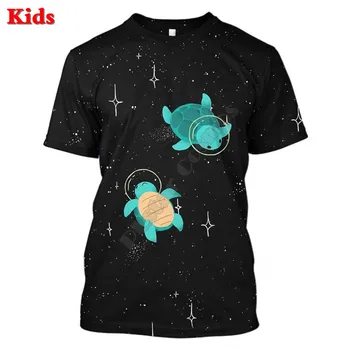 Tartaruga astronauta Hoodies T-shirt Impressos em 3D Crianças de Moletom Jaqueta de T-Shirts Menino Menina Engraçada Trajes Cosplay 03