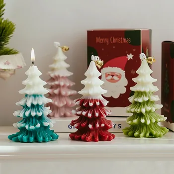 Vela Perfumada Árvore De Natal, Velas De Decoração Romântica Artesanal De Fazer O Natal De Santa Vela Presentes De Natal