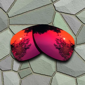 Vermelho, Laranja e Violeta Vermelho Óculos de sol Polarizados de Substituição de Lentes para Oakley Dispatch 2 1