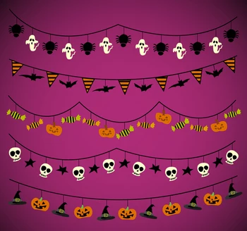 ZhuoAng Halloween Colorida Bandeira Claro Selos Para DIY Scrapbooking/cartões/Álbum Decorativos de Silicone Carimbo de Artesanato