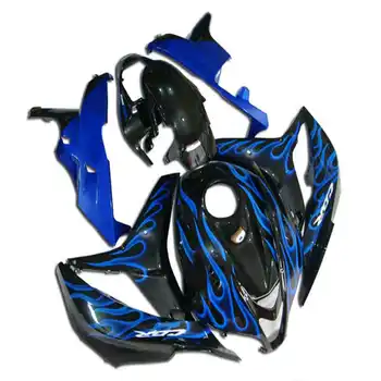 azul chamas preto kits de moldes de injecção do corpo carenagens kits para CBR600RR 2007 2008 CBR 600 RR F5 carenagem conjunto 07 08 CBR 600RR od5