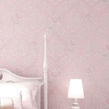 beibehang não-tecido de papel de parede simples Europeia pastoral aconchegante sala de estar, quarto, sofá PLANO de fundo de papel de parede pavimentadas